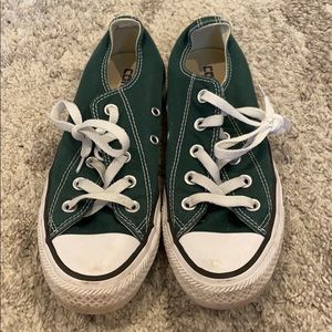 CONVERSE WOMENS CHUCK TAYLOR GREEN SHOES